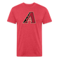 D Bacs A w/db T-Shirt by Next Level - heather red