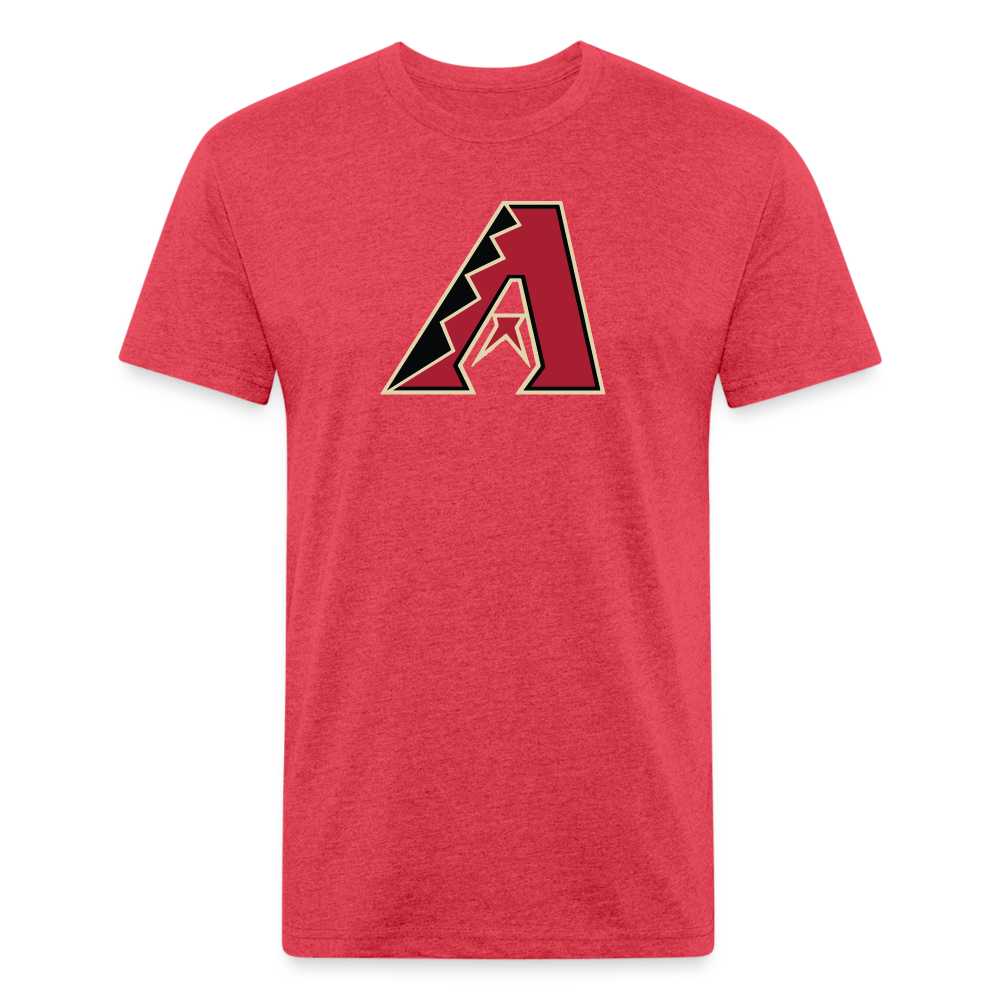 D Bacs A w/db T-Shirt by Next Level - heather red