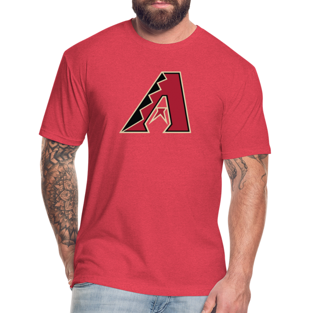 D Bacs A w/db T-Shirt by Next Level - heather red