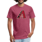 D Bacs A w/db T-Shirt by Next Level - heather burgundy