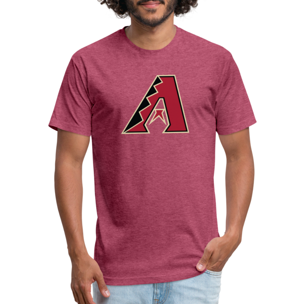 D Bacs A w/db T-Shirt by Next Level - heather burgundy