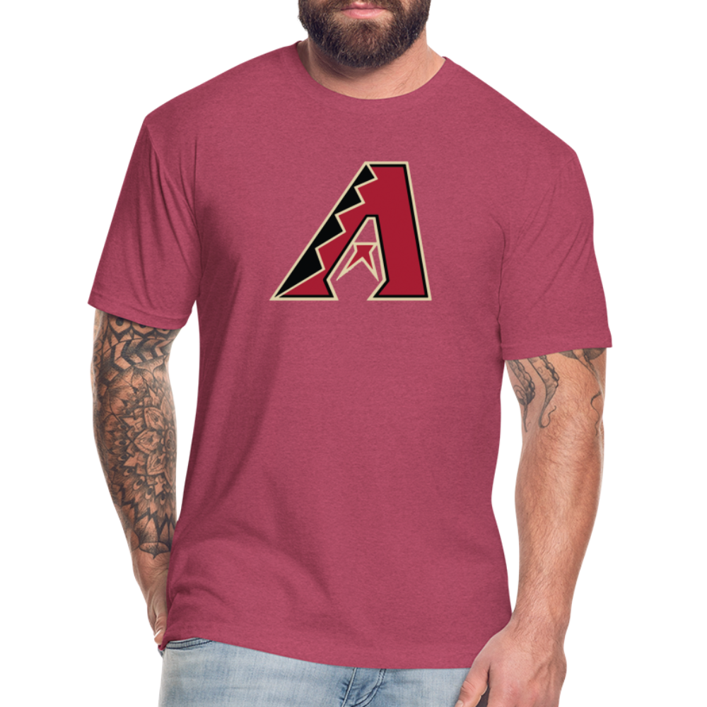 D Bacs A w/db T-Shirt by Next Level - heather burgundy