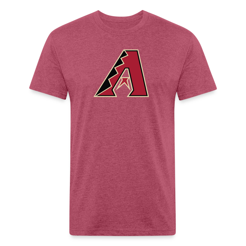 D Bacs A w/db T-Shirt by Next Level - heather burgundy