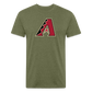 D Bacs A w/db T-Shirt by Next Level - heather military green