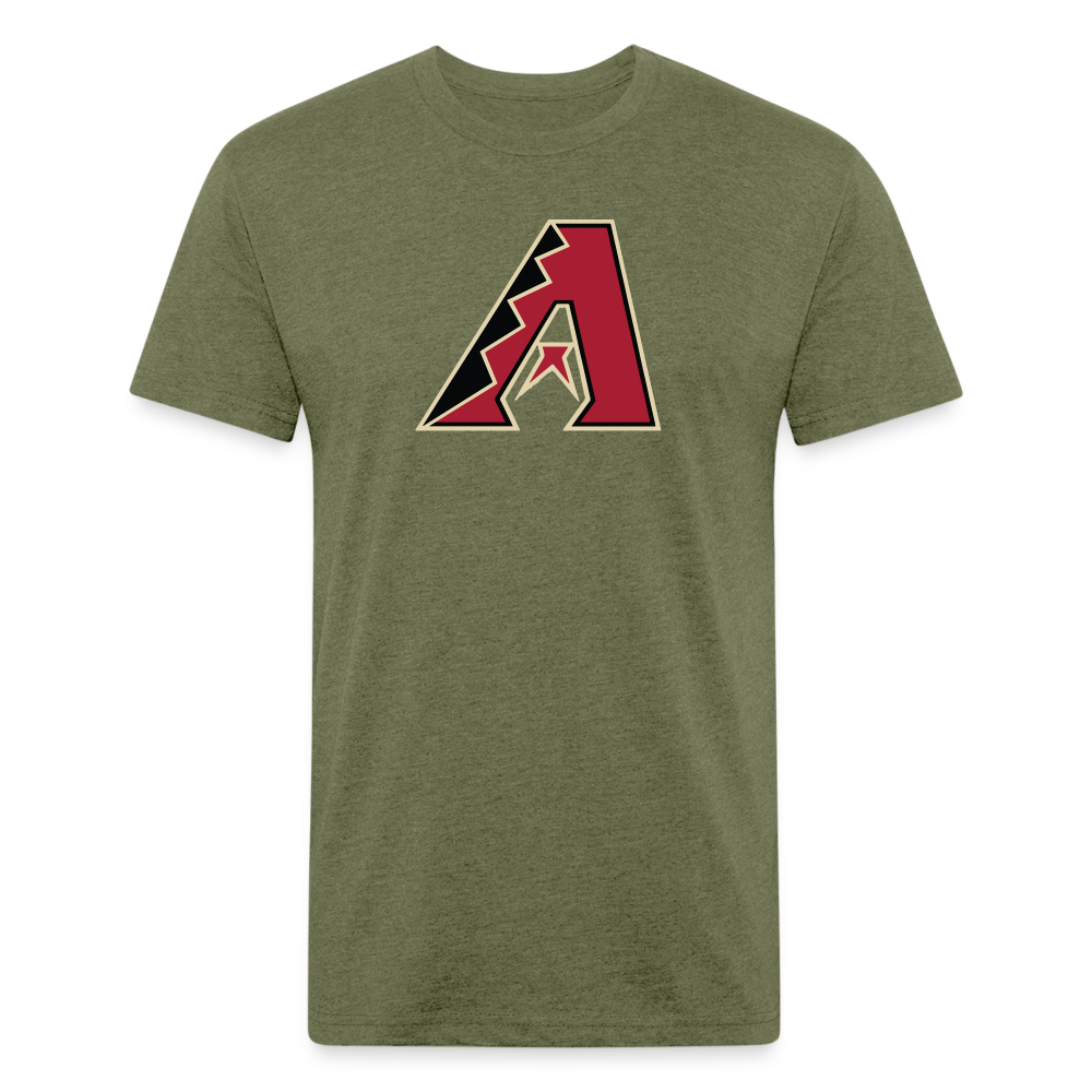 D Bacs A w/db T-Shirt by Next Level - heather military green