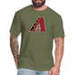D Bacs A w/db T-Shirt by Next Level - heather military green