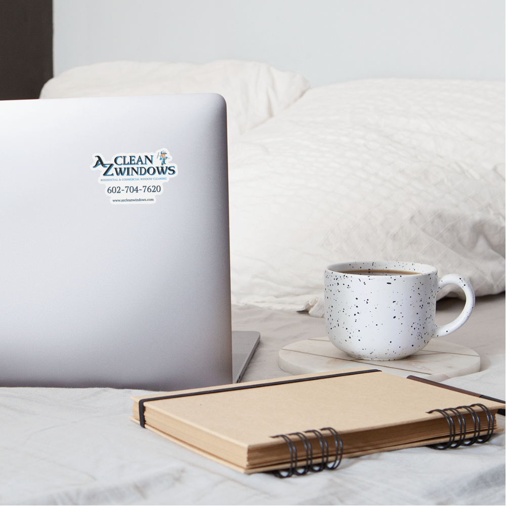 Az Clean SQ Sticker - white matte