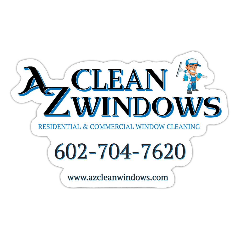 Az Clean SQ Sticker - white matte