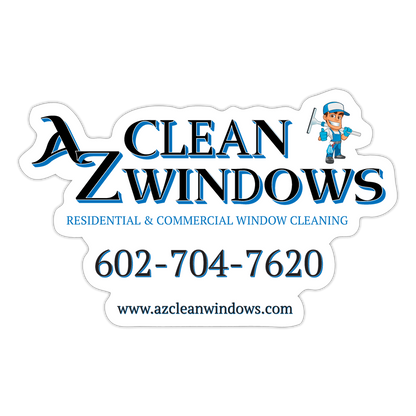 Az Clean SQ Sticker - white matte