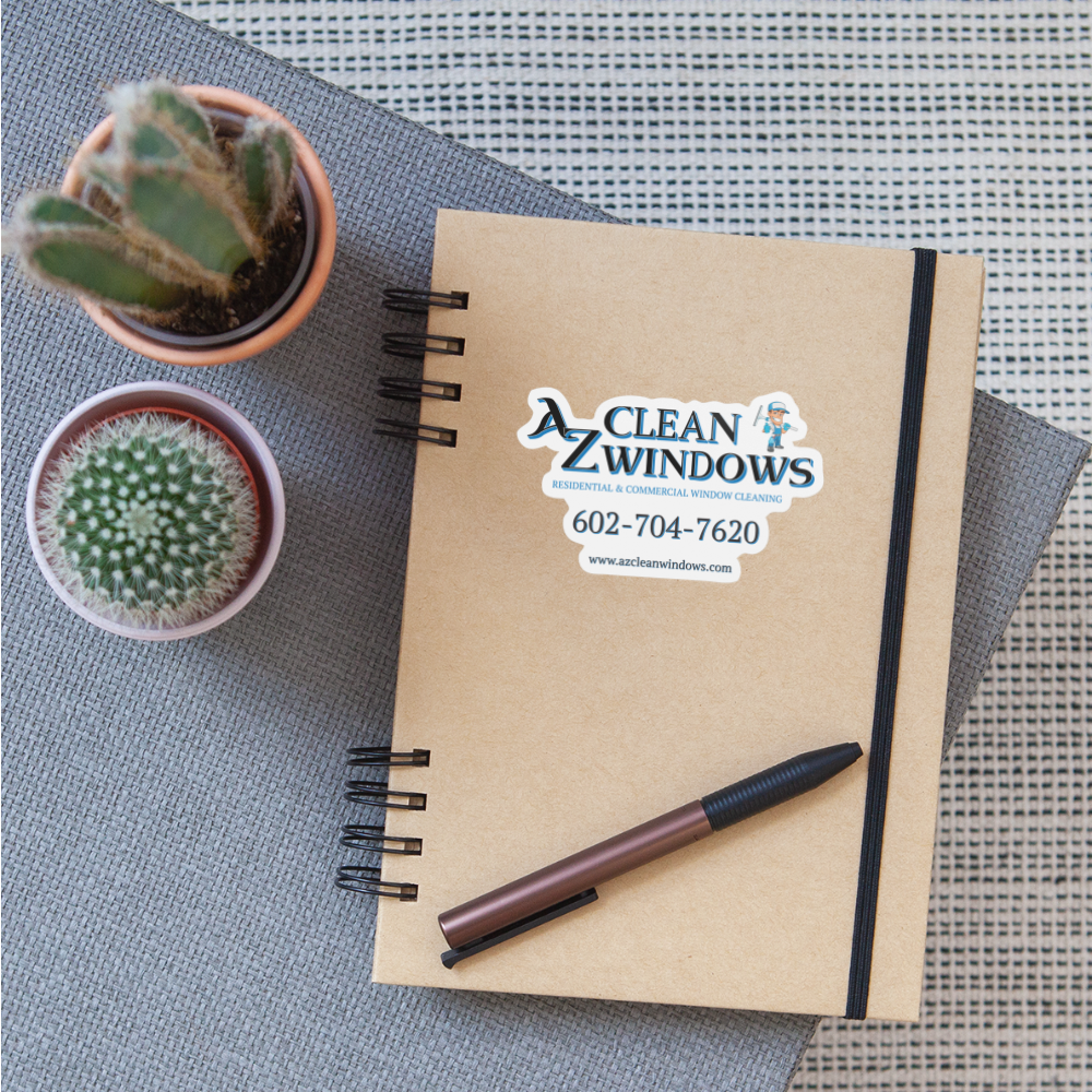 Az Clean SQ Sticker - white matte