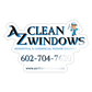 Az Clean SQ Sticker - white glossy