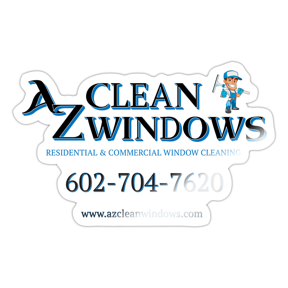 Az Clean SQ Sticker - white glossy