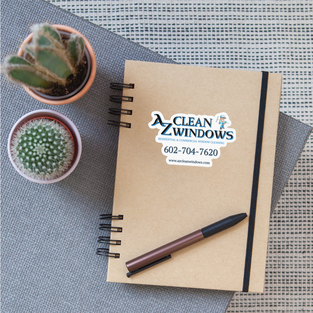 Az Clean SQ Sticker - white glossy