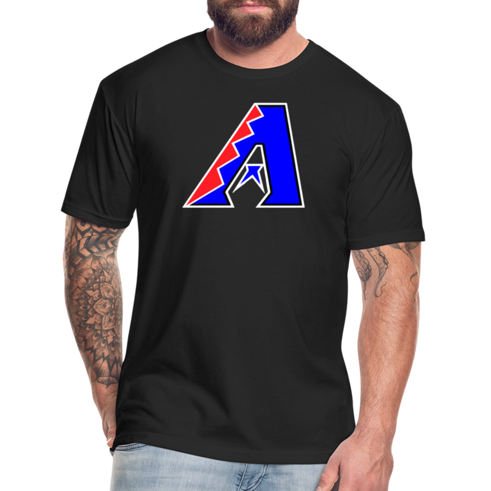 D Bacs RWB T-Shirt by Next Level - black