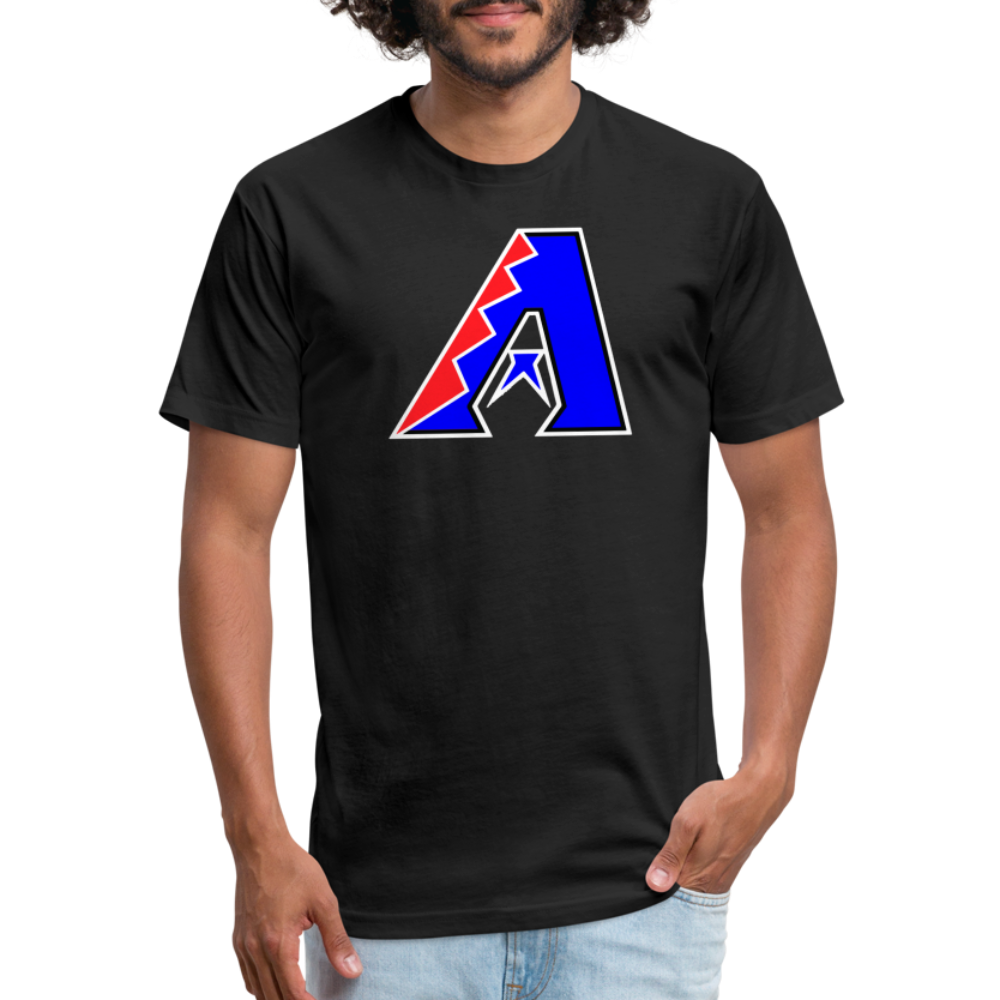D Bacs RWB T-Shirt by Next Level - black