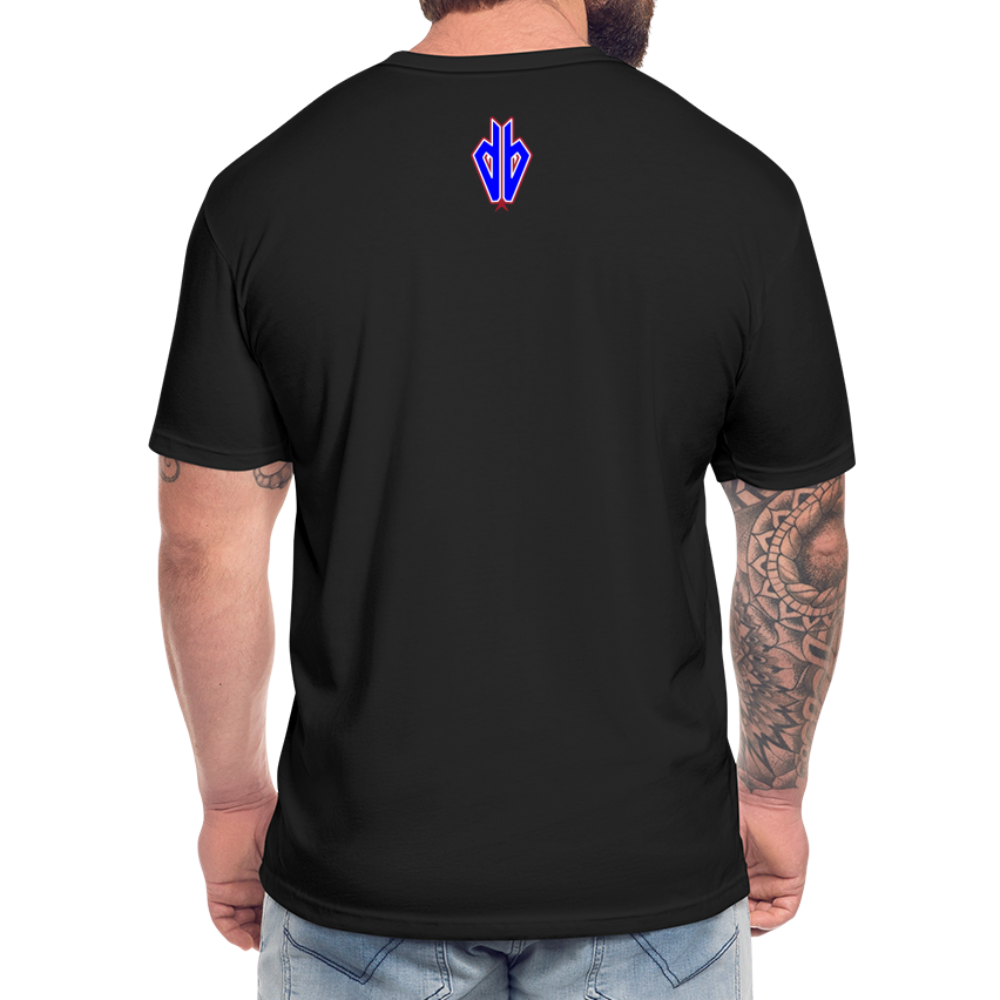 D Bacs RWB T-Shirt by Next Level - black