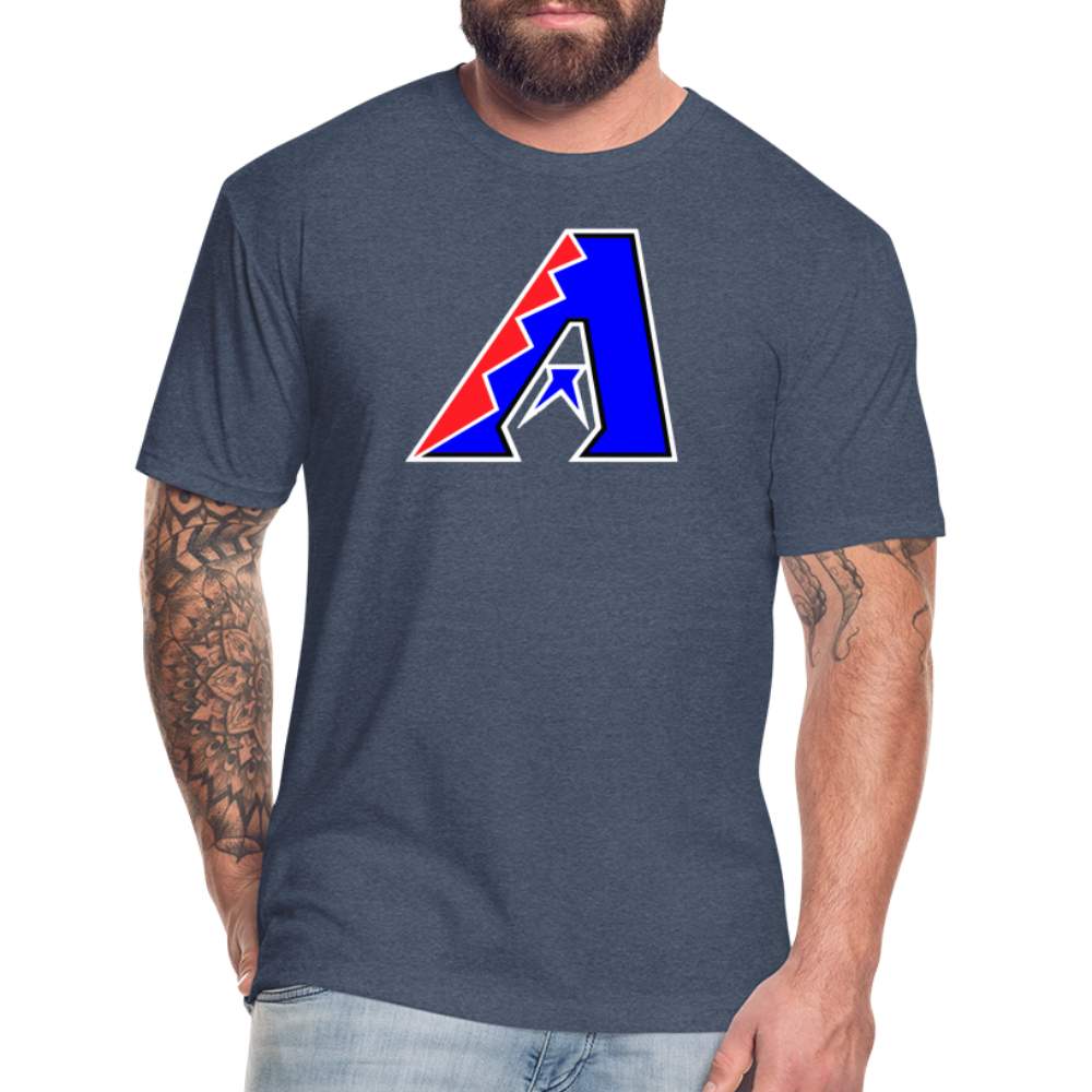 D Bacs RWB T-Shirt by Next Level - heather navy