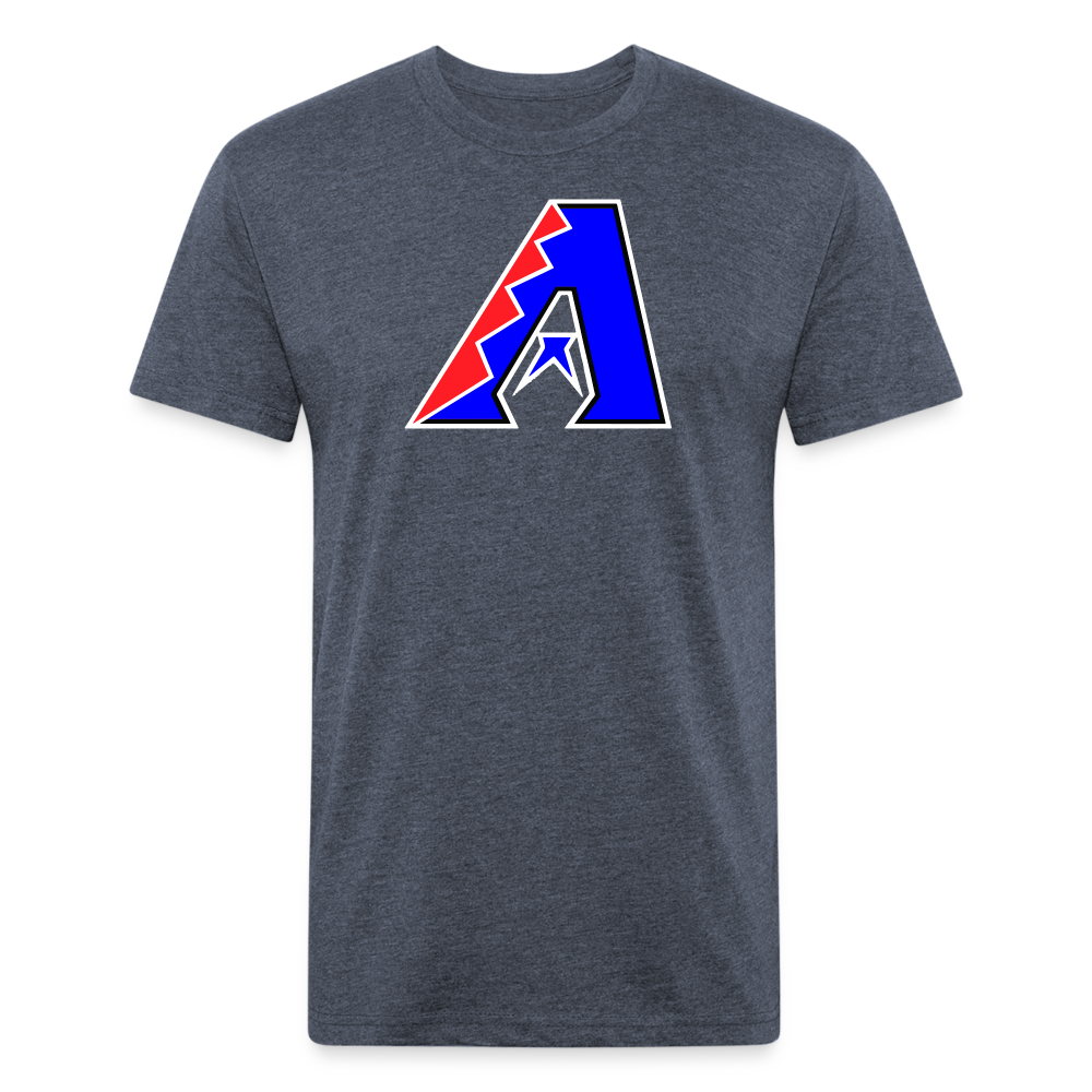 D Bacs RWB T-Shirt by Next Level - heather navy