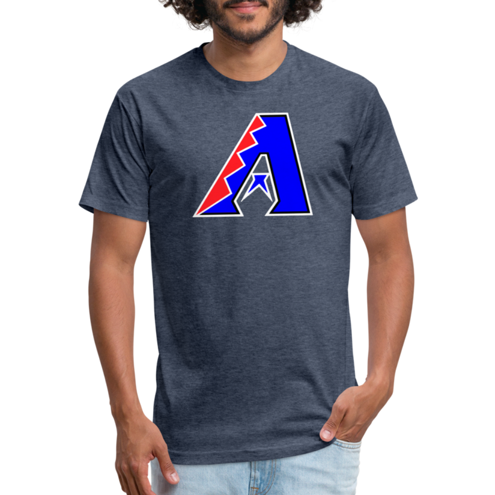 D Bacs RWB T-Shirt by Next Level - heather navy