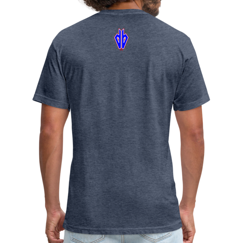 D Bacs RWB T-Shirt by Next Level - heather navy