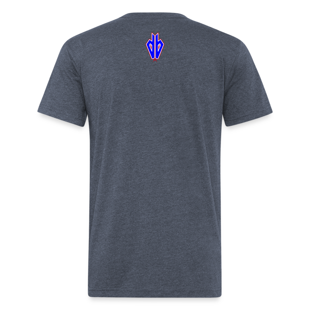 D Bacs RWB T-Shirt by Next Level - heather navy