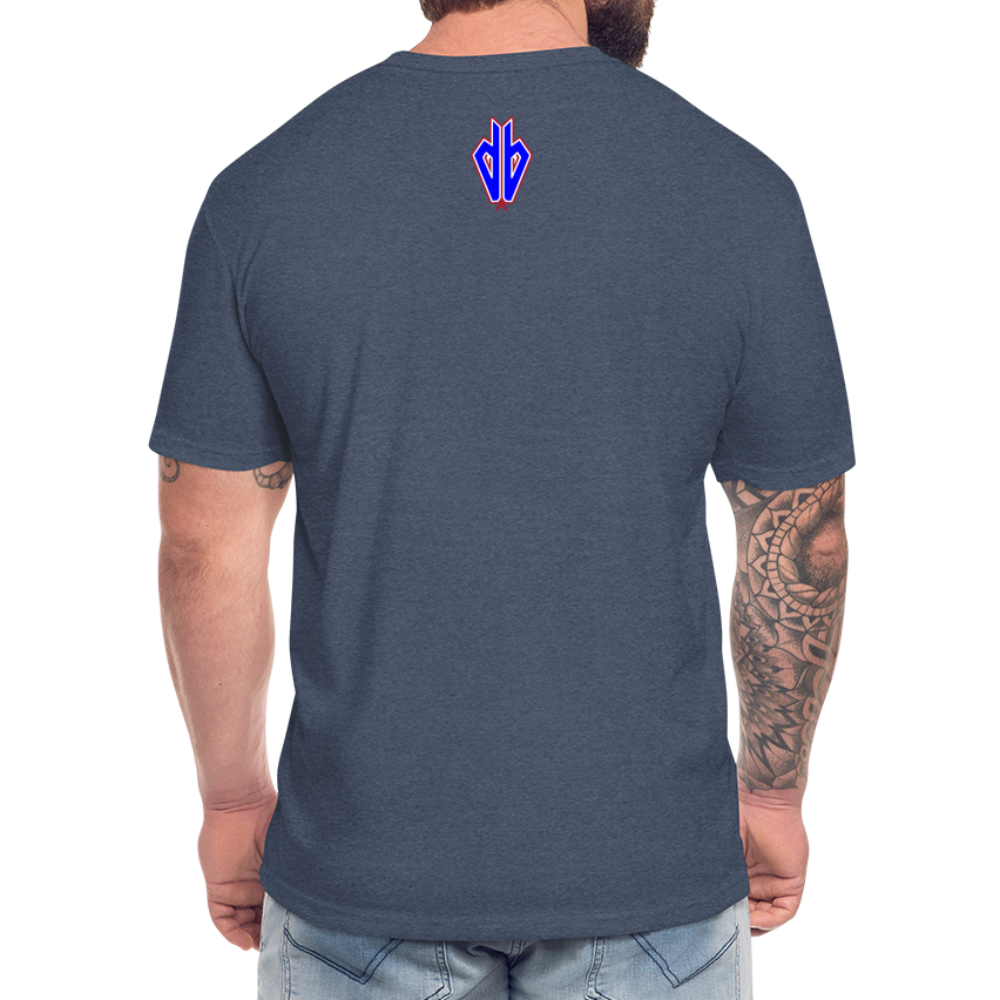 D Bacs RWB T-Shirt by Next Level - heather navy