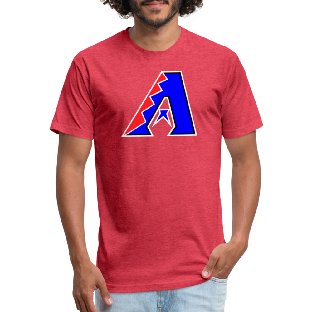 D Bacs RWB T-Shirt by Next Level - heather red