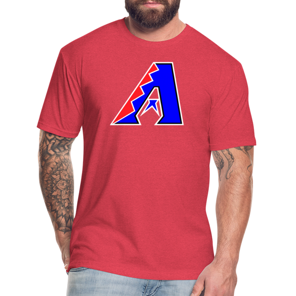 D Bacs RWB T-Shirt by Next Level - heather red