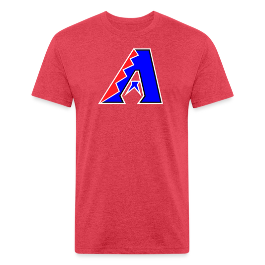 D Bacs RWB T-Shirt by Next Level - heather red