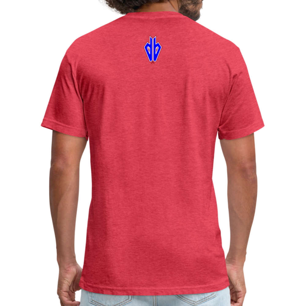 D Bacs RWB T-Shirt by Next Level - heather red