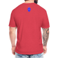 D Bacs RWB T-Shirt by Next Level - heather red