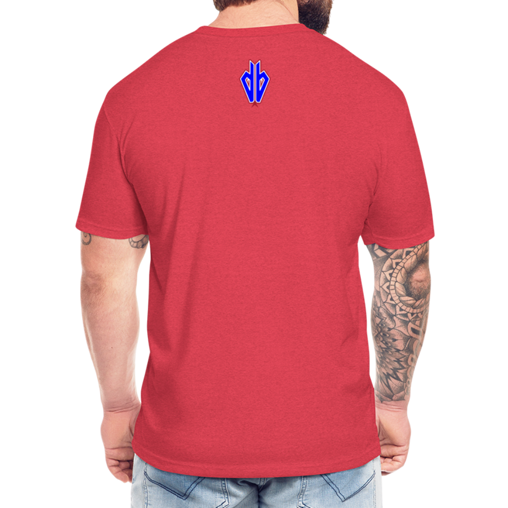 D Bacs RWB T-Shirt by Next Level - heather red