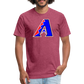 D Bacs RWB T-Shirt by Next Level - heather burgundy
