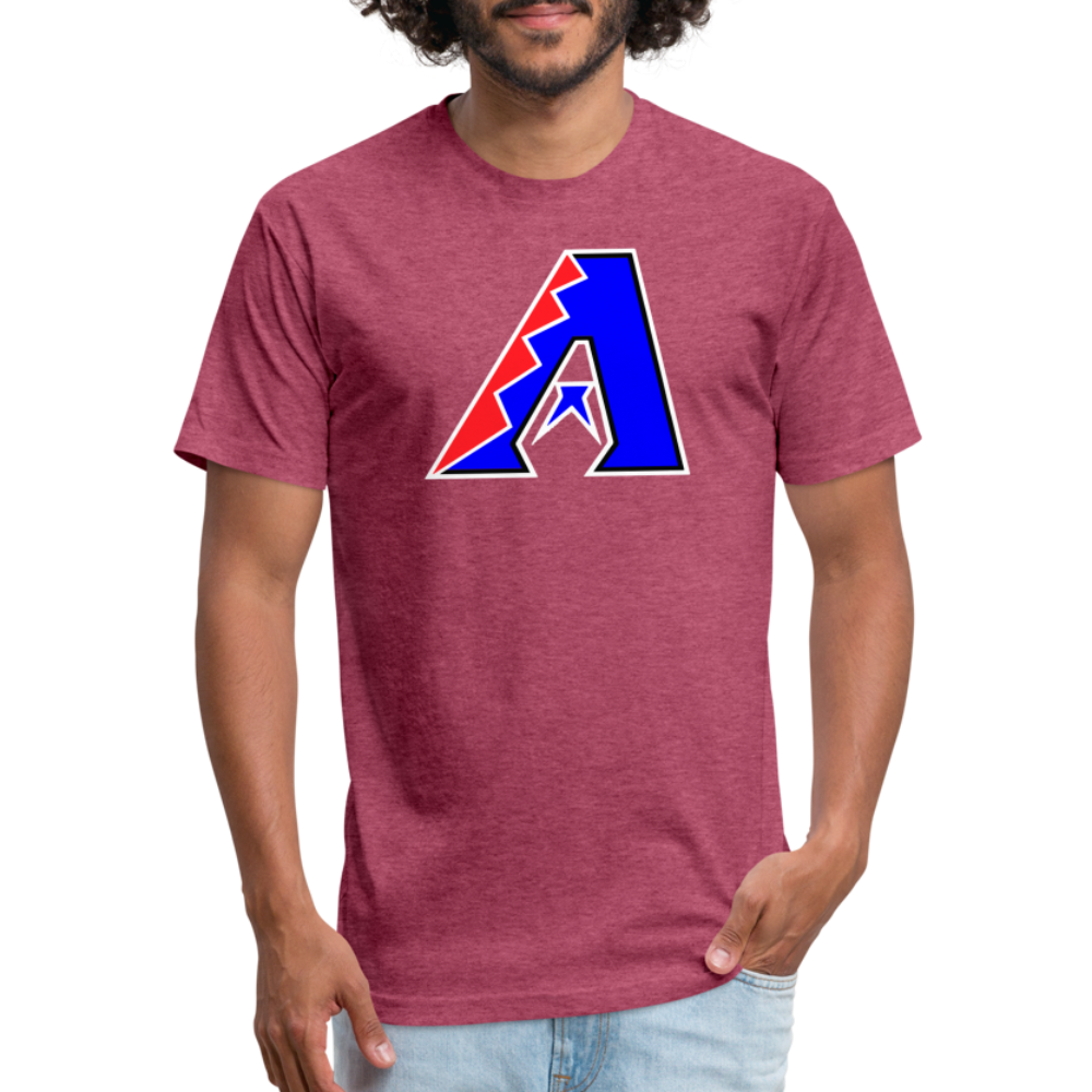 D Bacs RWB T-Shirt by Next Level - heather burgundy