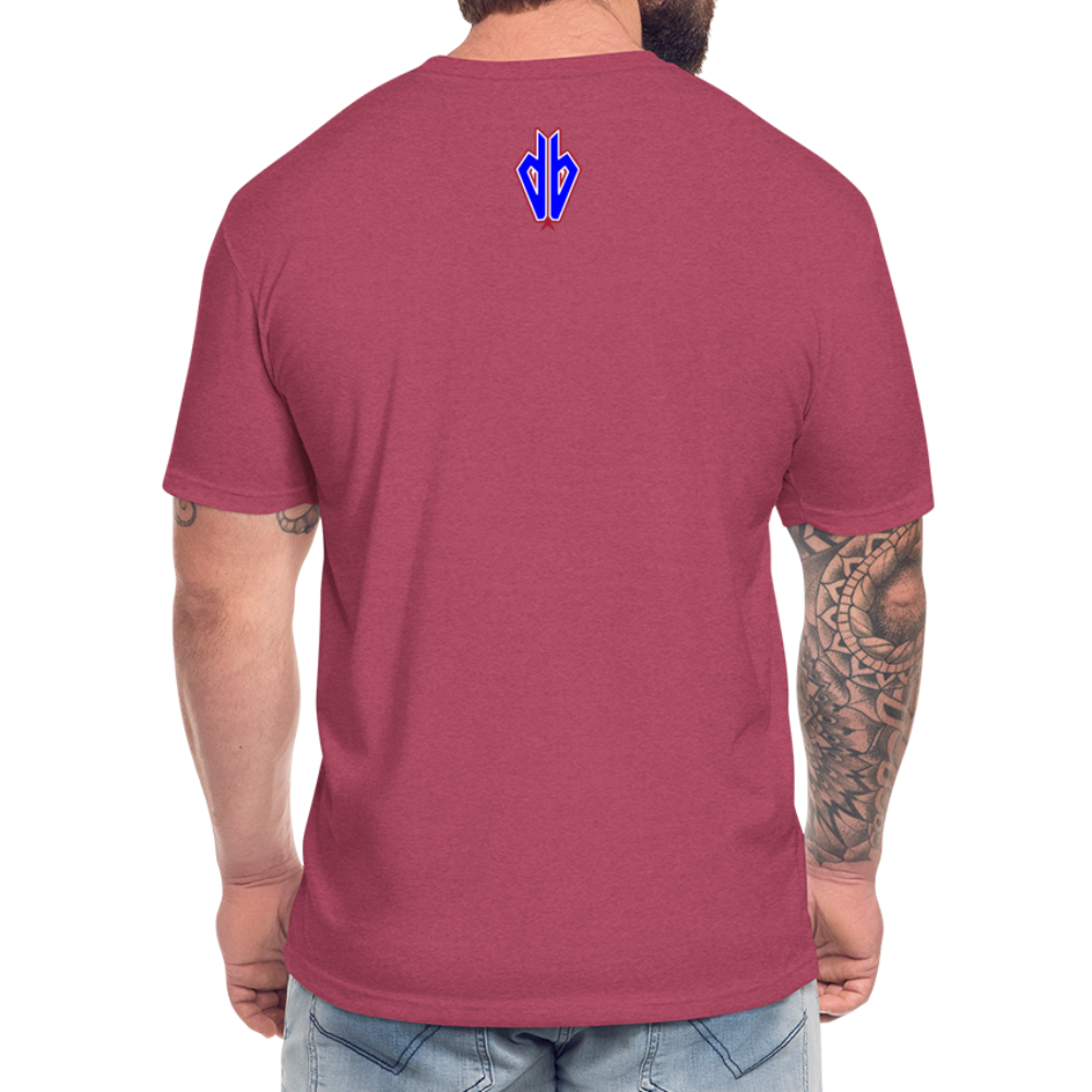 D Bacs RWB T-Shirt by Next Level - heather burgundy