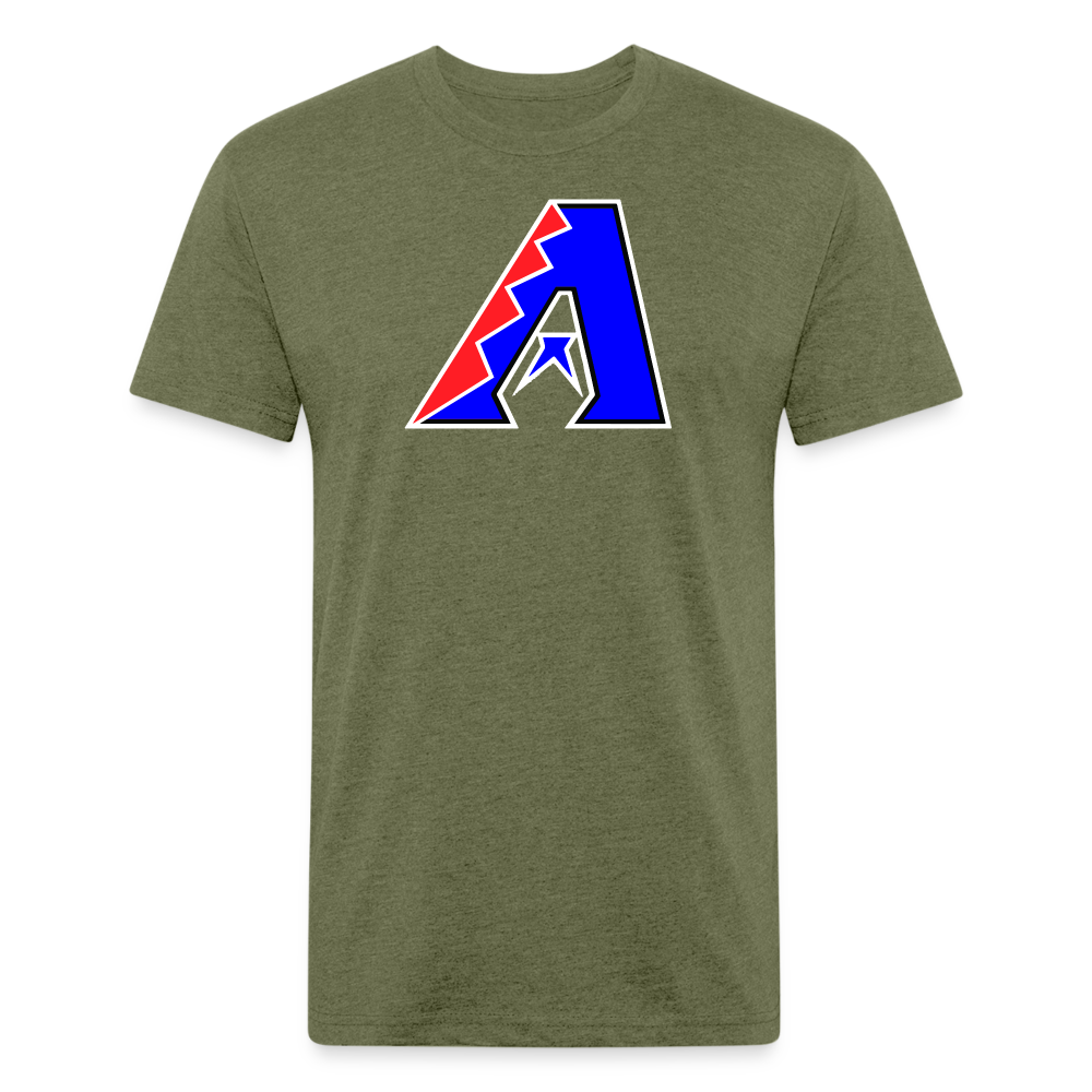 D Bacs RWB T-Shirt by Next Level - heather military green