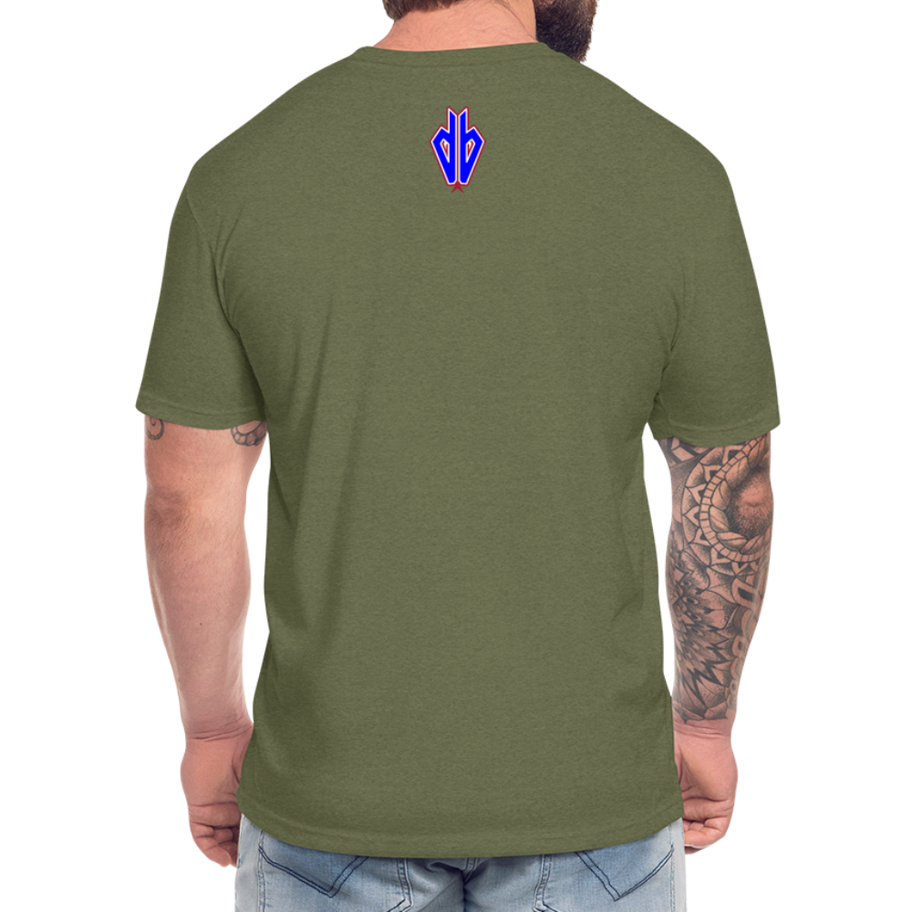 D Bacs RWB T-Shirt by Next Level - heather military green
