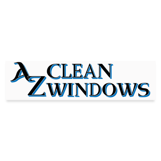 Az Clean Bumper Sticker - white matte