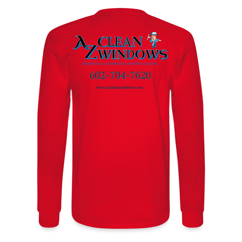 Az Clean Long Sleeve T-Shirt - red