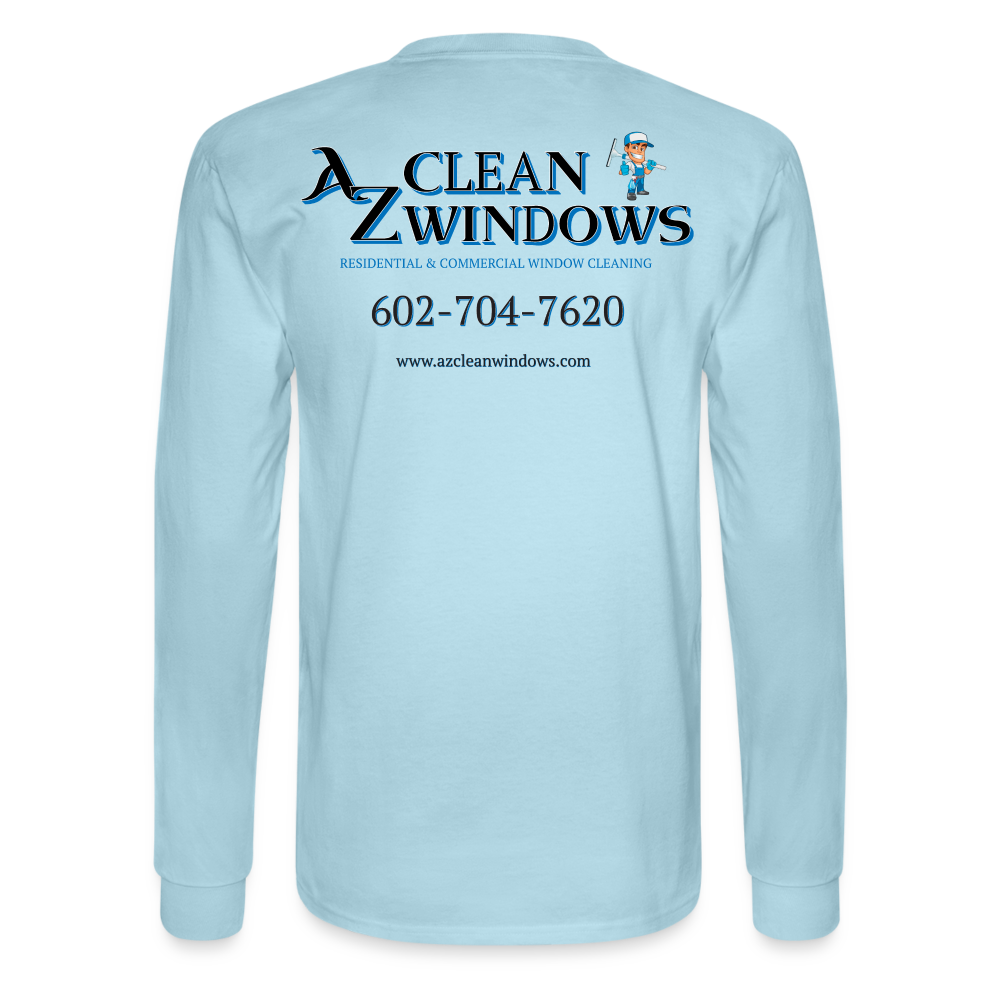 Az Clean Long Sleeve T-Shirt - powder blue