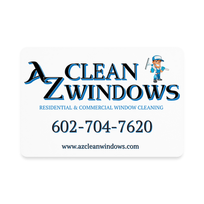 Az Clean Rectangle Magnet - white