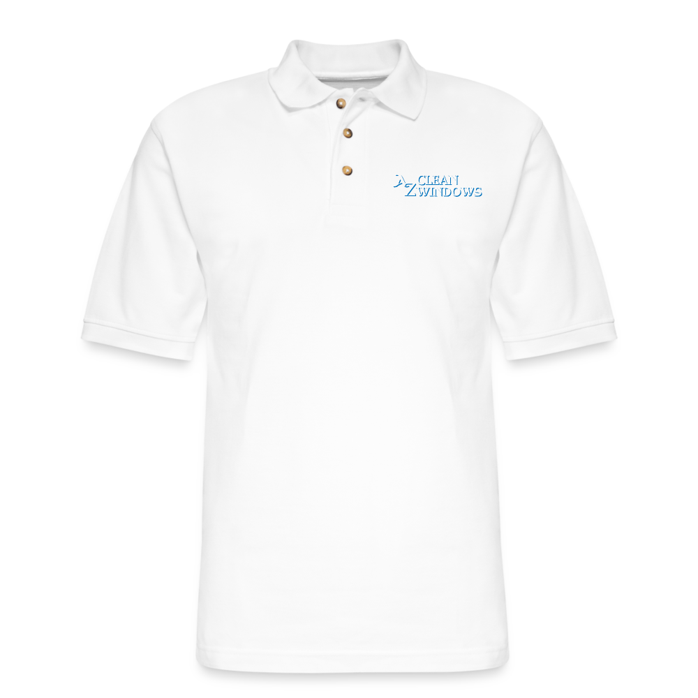 Az Clean Pique Polo Shirt - white