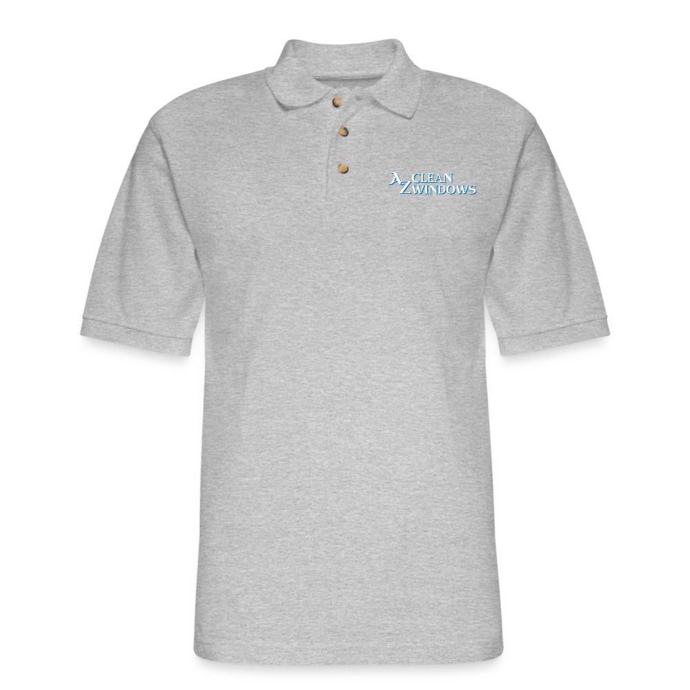 Az Clean Pique Polo Shirt - heather gray