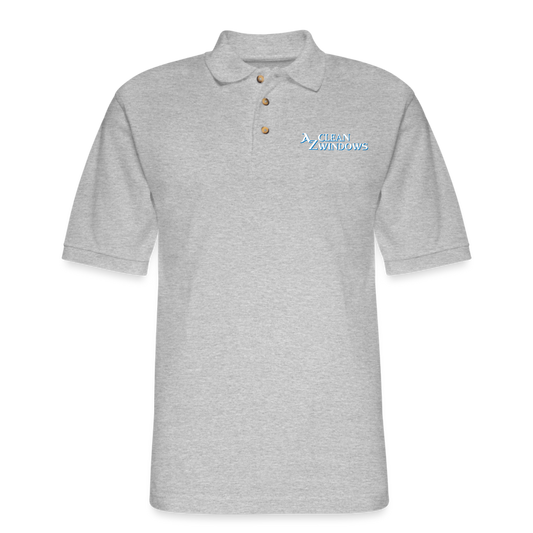 Az Clean Pique Polo Shirt - heather gray