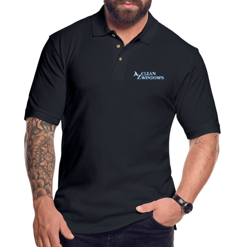 Az Clean Pique Polo Shirt - midnight navy