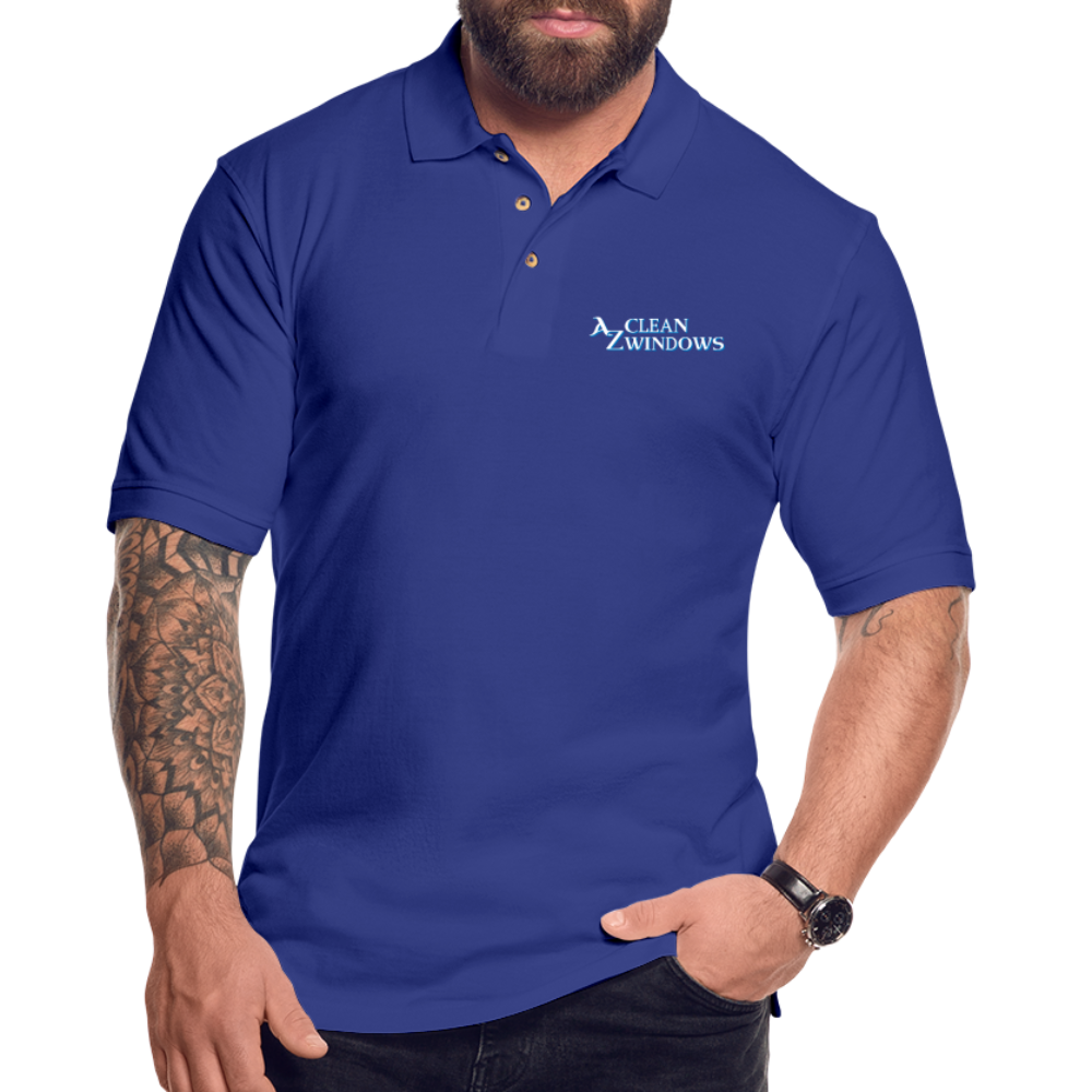 Az Clean Pique Polo Shirt - royal blue