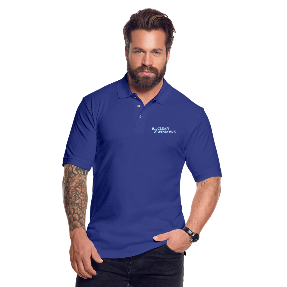 Az Clean Pique Polo Shirt - royal blue