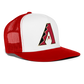 D Bacs trucker hard back - white/red