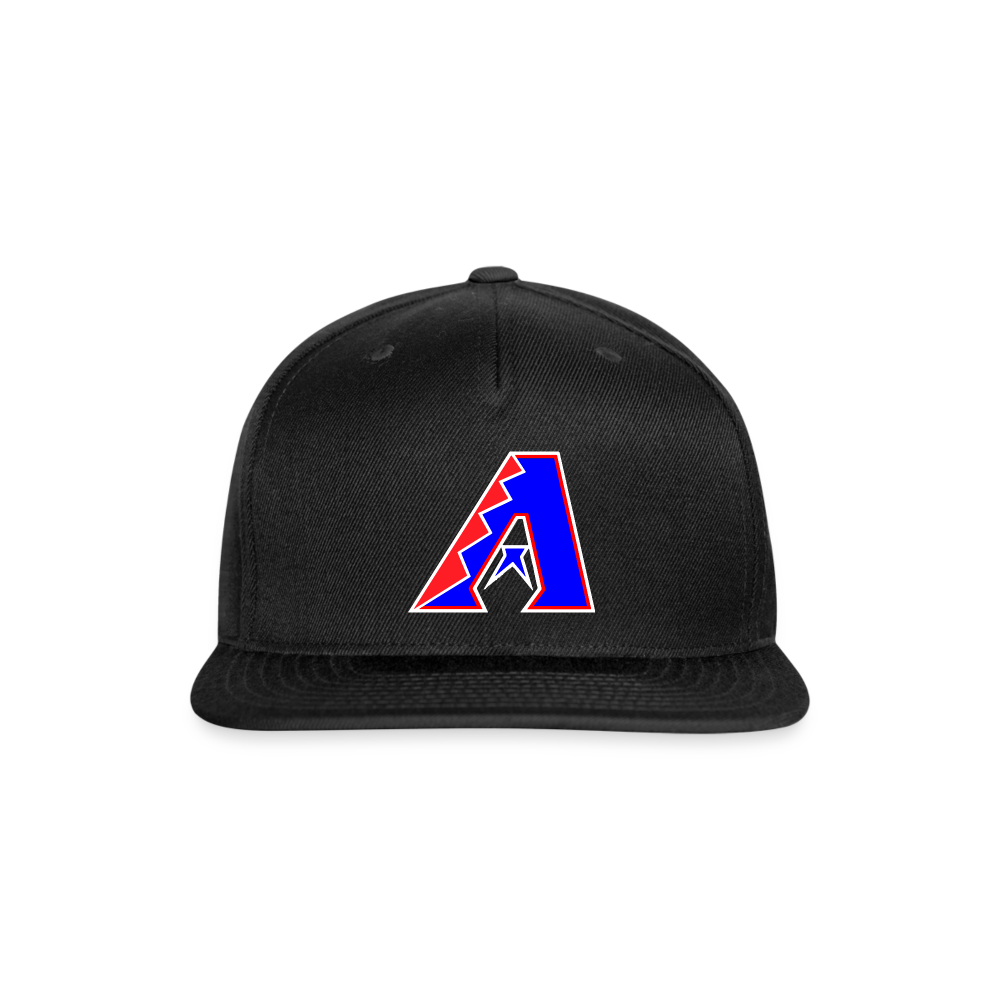 D bacs RWB Snapback Baseball Cap - black