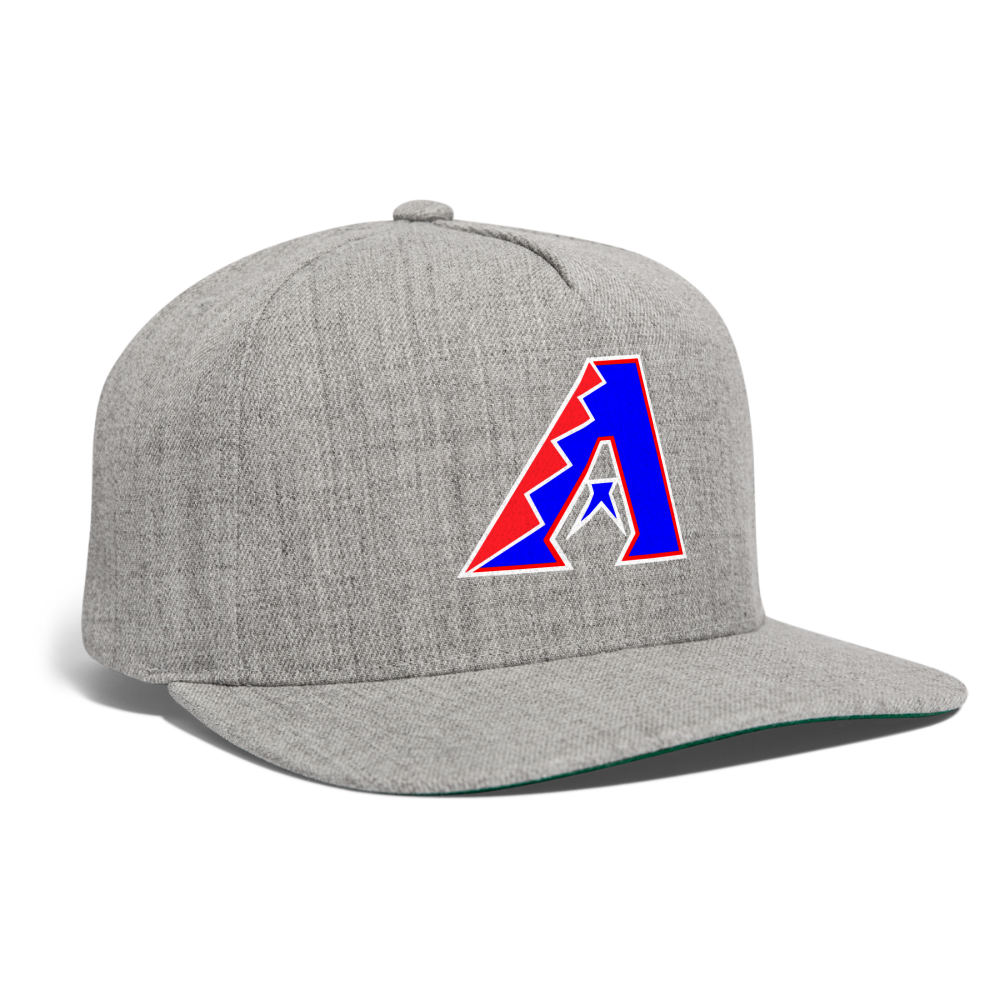 D bacs RWB Snapback Baseball Cap - heather gray